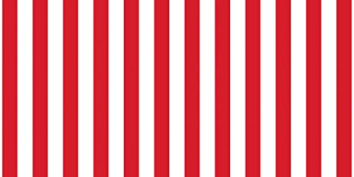 Fadeless Bulletin Board Paper, Fade-Resistant Paper For Classroom Decor, 48” X 50’, Classic Stripes-Red & White, 1 Roll #TOP6