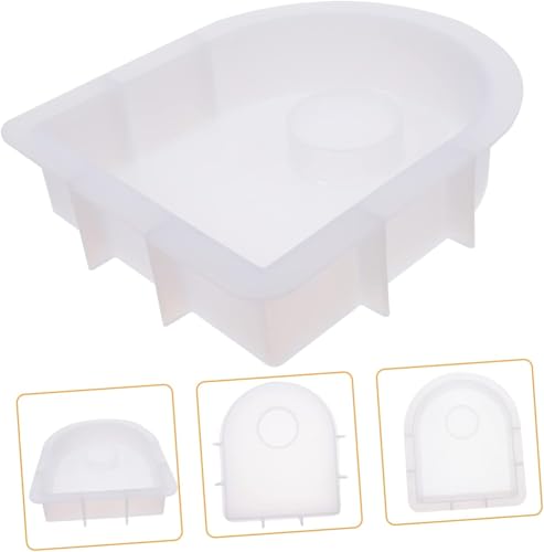 Image of Set of 1 Deep Oval top Silicone Moulds for Epoxy Resin Crafting, DIY Projects, Casting, Coaster Creation, Home Decor, Cup Mats, and Other Applications