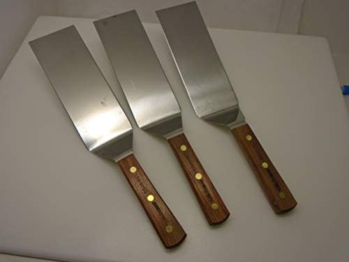 Dexter Russell USA S8698SQ Lot of (3) Square End 8x3 Spatula Hibachi Teppanyaki factory second