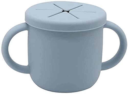 シリコン スナックカップ 離乳食保存容器 ハンドル付き スナックケース お菓子入れ お菓子ケース 食洗機可 ベビー食器 おやつ おやつ入れ おやつケース ベビー 北欧 幼児 ベビーギフト 出産祝い 収納 お出かけ 保存 収納 大容量 (D)