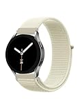 20mm 22mm Quick Release Nylon Watch Band Adjustable Sport Strap for Men Women (Solid Starlight,20mm)