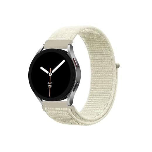 20mm 22mm Quick Release Nylon Watch Band Adjustable Sport Strap for Men Women (Solid Starlight,20mm)