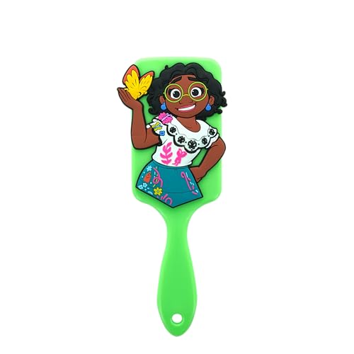 Disney Encanto – Spazzola Paddle Districante Grande per Bambini – Mirabel – Setole Morbide Senza Dolore – Per Capelli Bagnati o Secchi – Prodotto Ufficiale Disney
