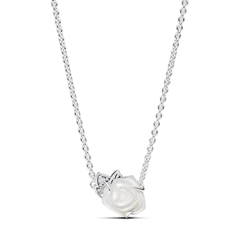 PANDORA Collar Moments 393206C01-45 rosa blanca