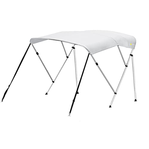 Oceansouth 3 Bow Bimini Top 6ft Length (White, Mounting Width 61
