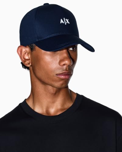 Image of Armani Exchange Men's Small Contrast Logo Baseball Hat