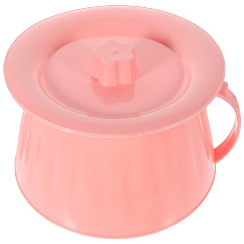 Chamber Pot with Lid Urinal Bottle Urine Pots Potty Pee Bucket Portable Toilet Urinal Basin Potty Bedside Urinal for Women Men Elderly Kid Pink