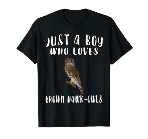 Just A Boy Who Loves Boreal Búho Amante Regalo Camiseta