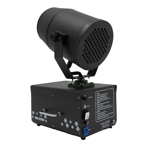 Snow Machine, 1200W Powerful Shaking Head Snow Machine with Remote Control, Free Standing Snow Machine with 9.84ft Spraying Distance and 107.64ft²Coverage Area, Snow Machine for Outdoors, Indoors