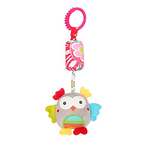 Colorfulmall Animal mignon à clipser sur landau, poussette, lit, jouet pour bébé avec clochette Cover