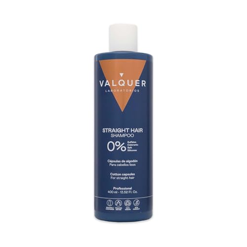 VALQUER Shampoing Cheveux Lisses Formule 0% | Vegan | 400 ml