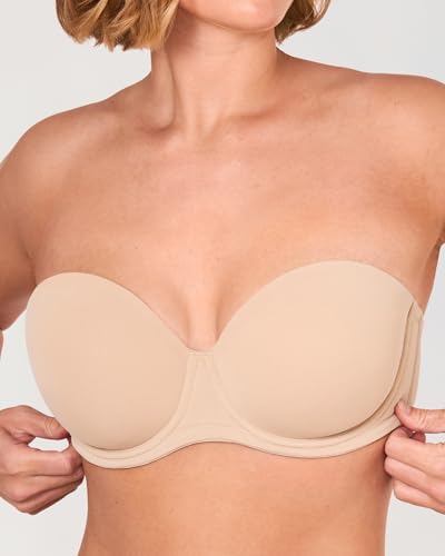 Image of DELIMIRA Women's Underwire Contour Multiway Full Coverage Strapless Bra Plus Size