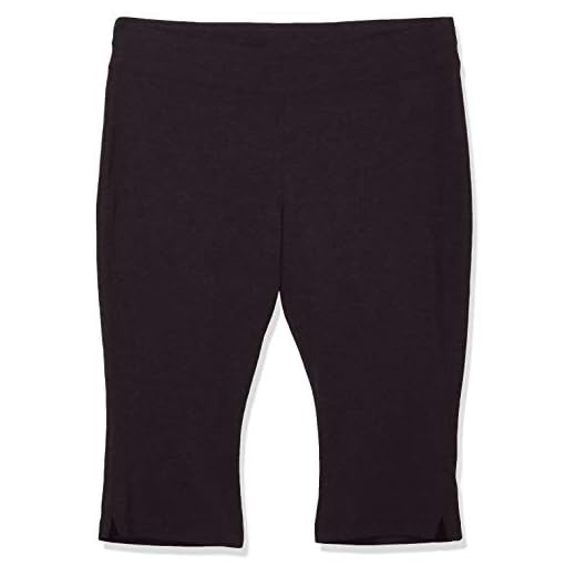 Spalding Women's Plus-Size Straight Leg Crop Pant, Black, 2X