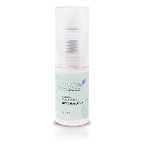 Eva Naturals Non-Aerosol Dry Shampoo (1oz) - Travel Size Hair Texture Spray Absorbs Oil, Adds Volume and Naturally Deodorizes - Includes Aloe, Vitamins C and B5 - Talc and Aluminum Free