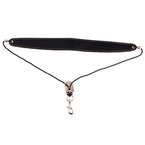 EXAOMBLE パッド入り調節可能サックスネックストラップ メタルスナップフック付き アルト テナー ソプラノ対応 快適圧力散設計 演奏練習用