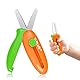 YPLUS Kinderschere Schule, Schere Kinder Set, Bastelschere Kinder ab 3+ jahre - Orange