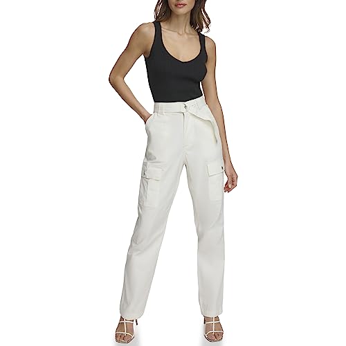 Pantalon cargo DKNY en toile premium avec finitions ceinturées exclusives
