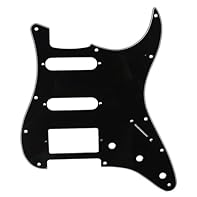 Fits Fender USA/Mexican Made Standard Stratocaster Modern Style.If you use it for other Strat style guitar, you may need a modification for line up 11 mounting screw holes, HSS pickup routine Plastic made, 2.0-2.2mm(0.08-0.09 inch) thickness Double l...