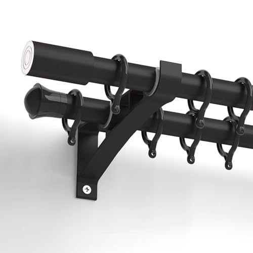 28mm �A���~���_�u�� �_�u���J�[�e�����b�h �J�[�e�������O�E�u���P�b�g�t���A�Ǌ|�����E�B���h�E�J�[�e�����[�� �Q���E���r���O�p�V�A�[�E�Ռ��J�[�e���d�ˊ|��(Black,170cm)