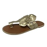 Badelatschen Damen Badeschuhe Eva rutschfest Damenmode Sommer Einfarbig Schleife Slip On Schuhe Flache Freizeitsandalen Strandsandalen Sommerschuhe