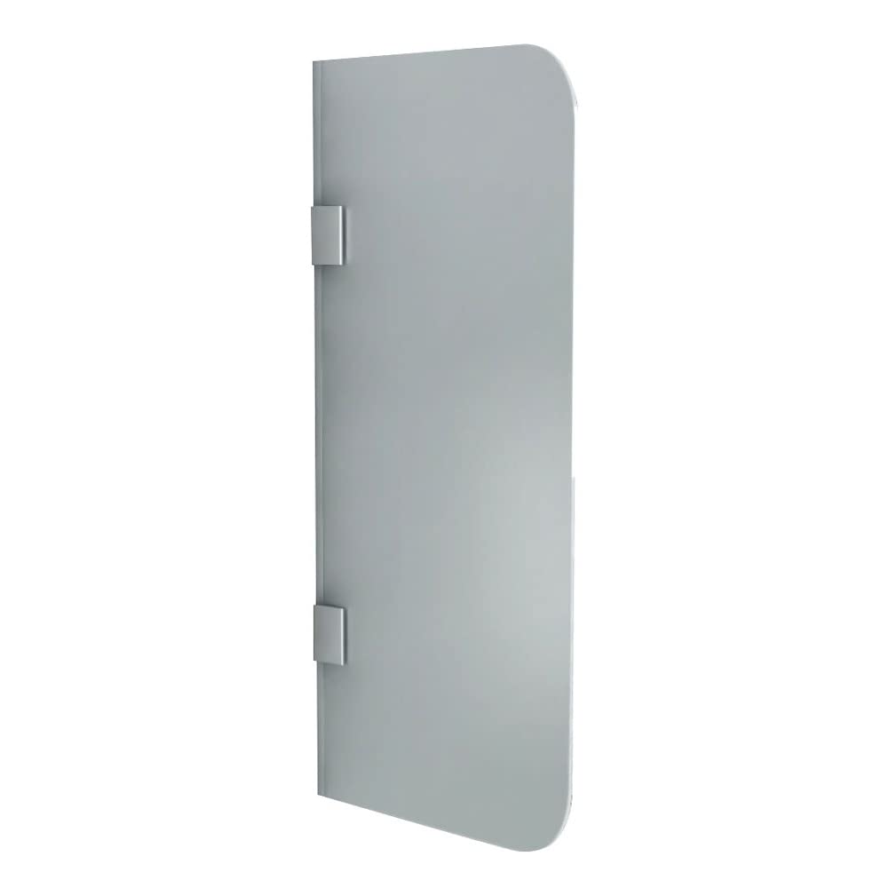 ALONI Glas Trennwand Urinal 90x40 cm, Schamwand aus 8 mm ESG Sicherheitsglas, Urinaltrennwand mit Nanobeschichtung, WC Sichtschutz Glaswand für Bad, Büro und Sanitärbereich, Milchglas
