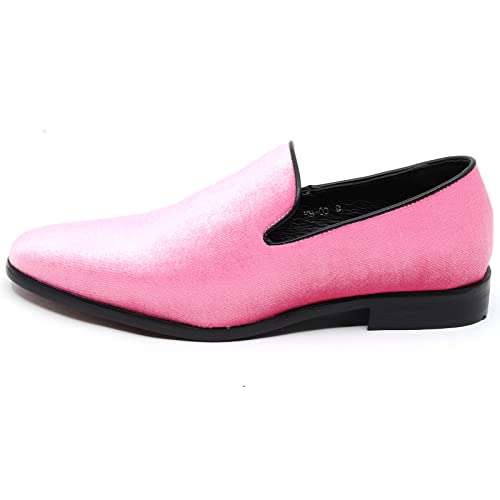 Men's Vintage Velvet Designer Classic Dress Tuxedo Loafers Slip On Shoes SM-032