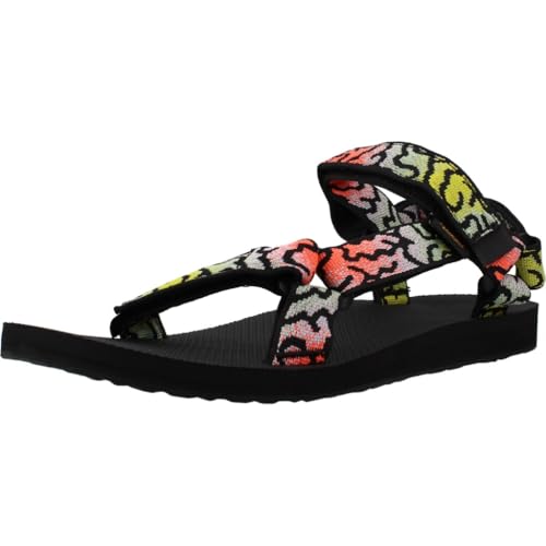 Image of Teva Women's Original Universal Sport Sandal, Epic Coral /Green Multi, 5