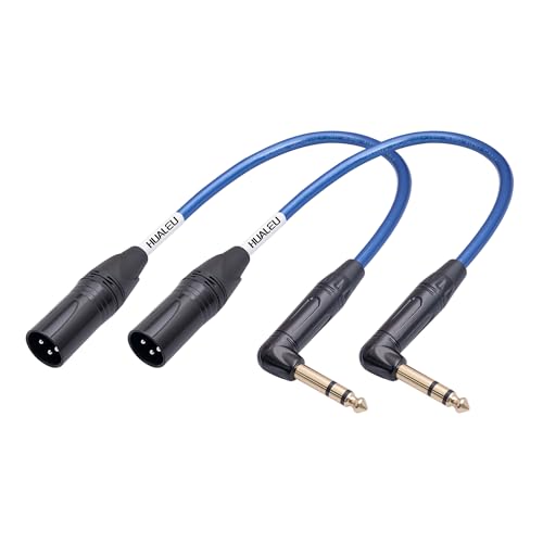 Amazon.co.jp: HUALEU L字型 1/4インチ TRS - XLR 3ピン オス