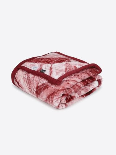 Image of Monte Carlo Double Bed Heavy Winter Blanket Denny 1 Ply PVC Pack 600 GSM | 3.2 KG (240x220 CM), Dark Grey