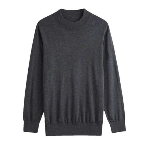 Mens Pullover Sweater Thin Knitted Long Sleeve Crew Neck Business Casual Sweaters