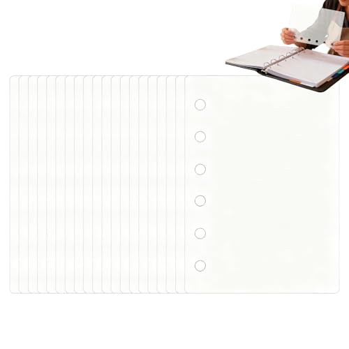 Páginas transparentes para carpetas, 20 piezas, accesorios de carpeta, papel adhesivo para artistas, álbumes de recortes, estudiantes, entusiastas del bricolaje, proyectos de manualidades, álbumes de