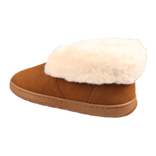 Lamo Women's Mabel Bootie Slippers For Women - Premium Suede Upper, Luxurious Faux Fur Lining, Ortholite Foam Footbed with Australian Sheepskin, NEW Upgraded Women's Bootie2