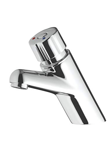 PRESTO Mitigeur de lavabo temporisé 4000S Bouton Chrome - Sélection collectivité
