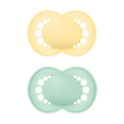 Image of MAM Original Matte Baby Pacifiers 16+ Months, Binky for Newborn Babies, BPA-Free Skin Soft Silicone Nipple, Easy to Clean, Developed with Medical Experts, 4 Count, Made in Europe