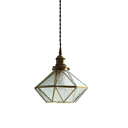 Lustre en verre diamant postmoderne avec suspension réglable pour salle à manger