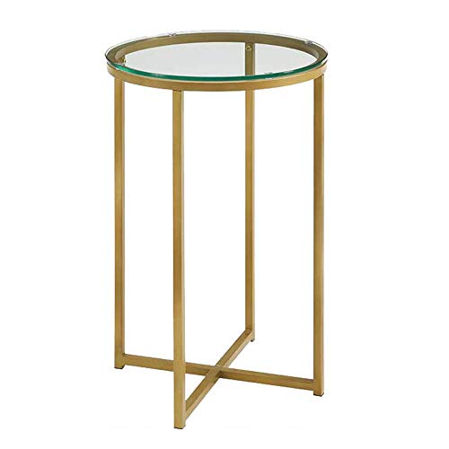 Glass Coffee Table Living Room Round Table Meeting Table Computer Sofa