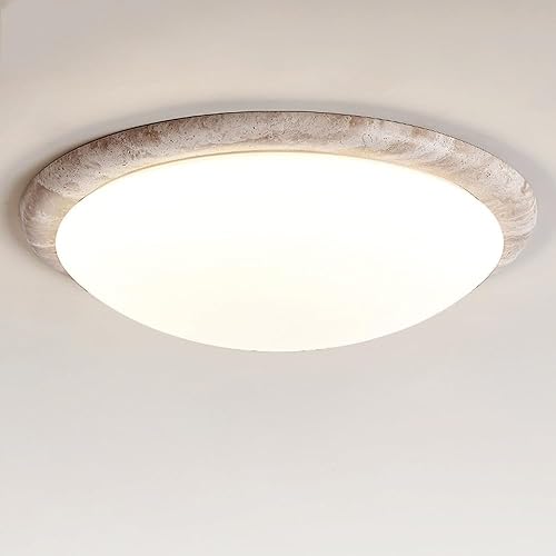 Plafonnier LED anti-éblouissement effet marbre, la solution pour éclairer une chambre sombre