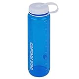 キャプテンスタッグ(CAPTAIN STAG) 水筒 ボトル スポーツボトル ウォーターボトル 1000ml 直飲み ライス目盛り付き 6合 ブルー UE-3396