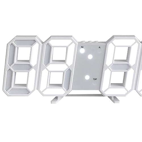 Relógio De Parede Digital, Relógio De Mesa Digital Minimalista Com LED, Alarme Digital, Relógio De P