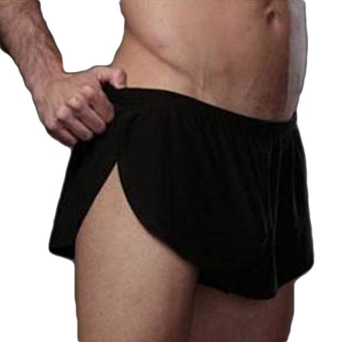 Hawyet Mesh Boxer Briefs for Men Side Split See Through Underwear Sexy Shorts Trunks Style Underpants3