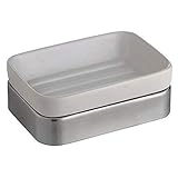 InterDesign Gia Bathroom Vanity Soap Dish, White