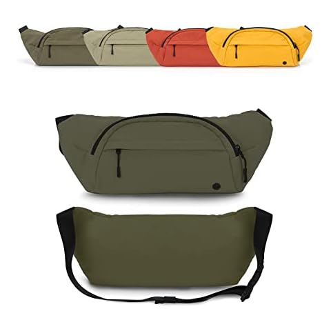 Purevave Fashion Waist Pack, Fanny Pack, Crossbody and Sling Bag for Women (Dark Green) Cover