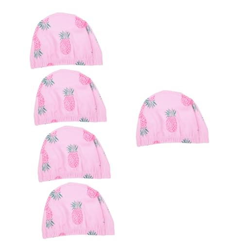 Bonnet de bain enfant chapeaux de natation élastiques avec motif lot de 5