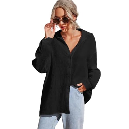 ROYALICA Women's Regular Fit Solid Shirt Delta Long Over Size