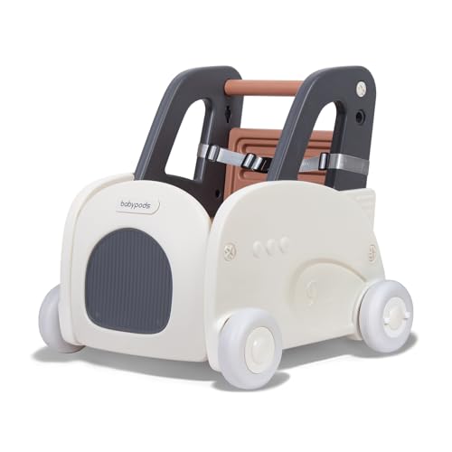 Leogreen Andador Bebé 4 en 1 Multifuncional Evolutivo Con Velocidad Ajustable, Caminante, Carretilla, Coche, Ruedas de Juguete Carrito para 1 Año y Más