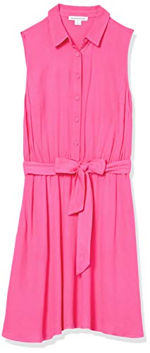 Image of Amazon Essentials Women's Sleeveless Summer Shirtdress, Relaxed-Fit Woven Shirt Dress