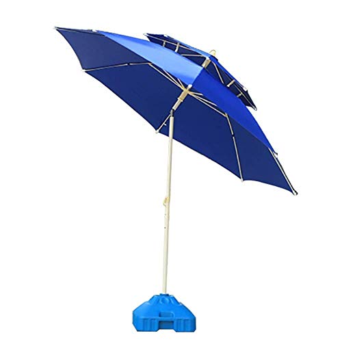 CLSDRZC Parasol, parasols de 7.5 '/230 cm de la Mesa del jardín con inclinación del botón, Patio al Aire Libre, el Mercado de Eventos comerciales de Playa, el Campamento, el Lado