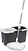 JE CHERCHE UNE IDEE ME2202 Seau Essoreur Detachable Serpillere Balai Mop, Noir, 2x4L