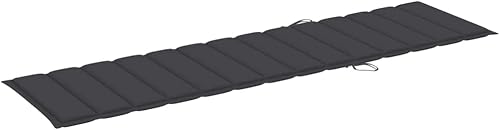 Miniatura 3 de GOLINPEILO Cojín para tumbona, cojines de asiento para exteriores para muebles de patio, sillas de salón, tela (100% poliéster), 78.7 x 19.7 x 1.2