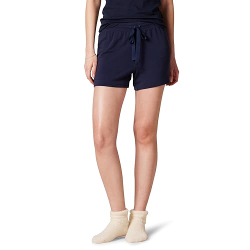 Image of Amazon Essentials Women's Lightweight Breathable Lounge Terry Pajama Shorts with Elastic Waist, Drawstring